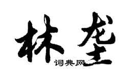 胡問遂林壟行書個性簽名怎么寫