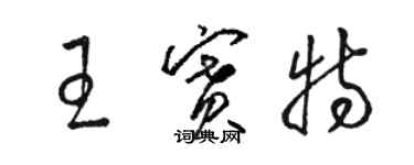 駱恆光王賽特草書個性簽名怎么寫