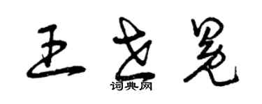 曾慶福王世冕草書個性簽名怎么寫