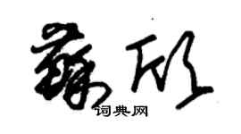 朱錫榮蘇欣草書個性簽名怎么寫