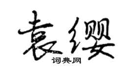 曾慶福袁纓行書個性簽名怎么寫