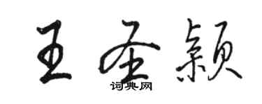 駱恆光王聖穎行書個性簽名怎么寫