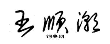 朱錫榮王順潮草書個性簽名怎么寫