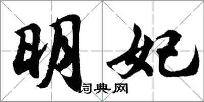 胡問遂明妃行書怎么寫