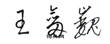 駱恆光王劍巍草書個性簽名怎么寫