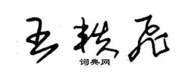 朱錫榮王軼飛草書個性簽名怎么寫