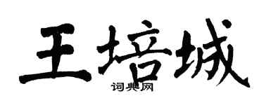 翁闓運王培城楷書個性簽名怎么寫