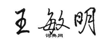 駱恆光王敏明行書個性簽名怎么寫