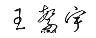 駱恆光王繁宇草書個性簽名怎么寫