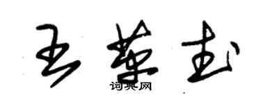 朱錫榮王革武草書個性簽名怎么寫