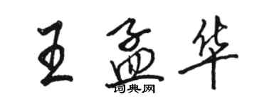 駱恆光王孟華行書個性簽名怎么寫