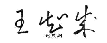 駱恆光王知成草書個性簽名怎么寫