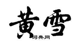 胡問遂黃雪行書個性簽名怎么寫