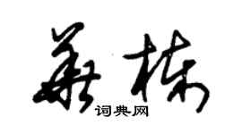 朱錫榮華棟草書個性簽名怎么寫