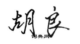 駱恆光胡良行書個性簽名怎么寫