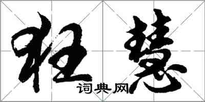 胡問遂狂慧行書怎么寫