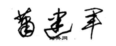 朱錫榮蕭建軍草書個性簽名怎么寫