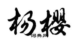 胡問遂楊櫻行書個性簽名怎么寫