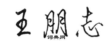 駱恆光王朋志行書個性簽名怎么寫