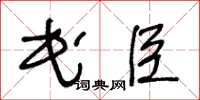 王冬齡民臣草書怎么寫