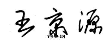 朱錫榮王京源草書個性簽名怎么寫
