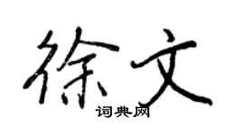 王正良徐文行書個性簽名怎么寫