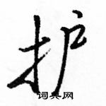 駱恆光寫的硬筆行書護