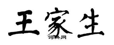 翁闓運王家生楷書個性簽名怎么寫