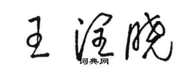 駱恆光王潤曉草書個性簽名怎么寫