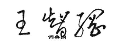 駱恆光王智綱草書個性簽名怎么寫