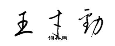 梁錦英王才勁草書個性簽名怎么寫