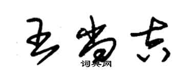 朱錫榮王尚吉草書個性簽名怎么寫