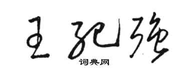 駱恆光王紀強草書個性簽名怎么寫