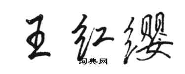 駱恆光王紅纓行書個性簽名怎么寫