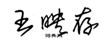 朱錫榮王映存草書個性簽名怎么寫