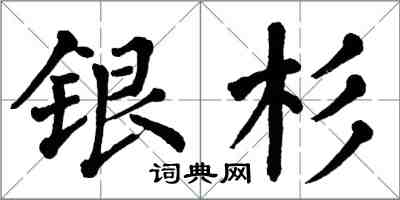翁闓運銀杉楷書怎么寫