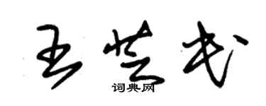 朱錫榮王芝民草書個性簽名怎么寫