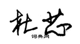 朱錫榮杜芯草書個性簽名怎么寫