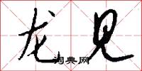 龍見怎么寫好看
