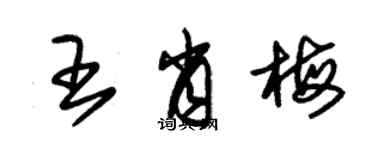 朱錫榮王肖梅草書個性簽名怎么寫