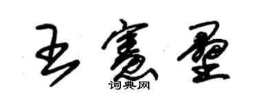 朱錫榮王憲壘草書個性簽名怎么寫