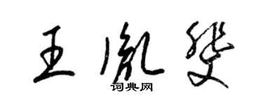 梁錦英王胤斐草書個性簽名怎么寫