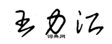 朱錫榮王力江草書個性簽名怎么寫