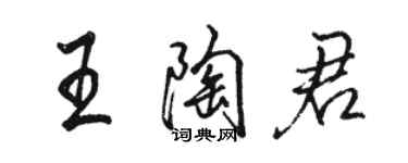 駱恆光王陶君行書個性簽名怎么寫