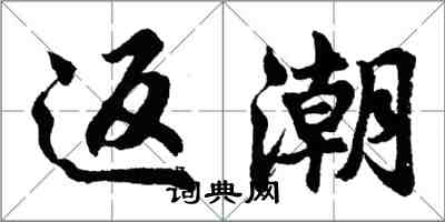 胡問遂返潮行書怎么寫