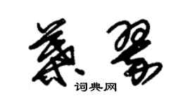 朱錫榮葉翠草書個性簽名怎么寫