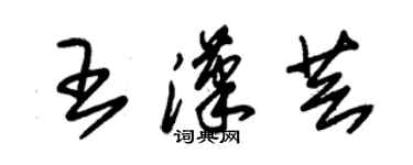 朱錫榮王漢芸草書個性簽名怎么寫