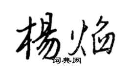 王正良楊焰行書個性簽名怎么寫