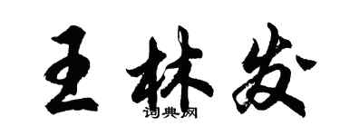 胡問遂王林發行書個性簽名怎么寫