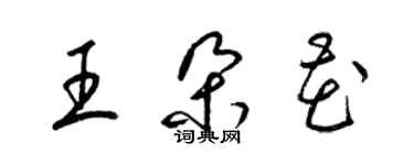 梁錦英王朵花草書個性簽名怎么寫